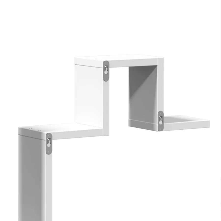 Étagère murale blanc 104,5x10x43 cm bois d'ingénierie - 8