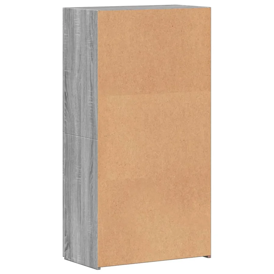 Armoire de classement sonoma gris 60x32x115cm bois d'ingénierie - 6