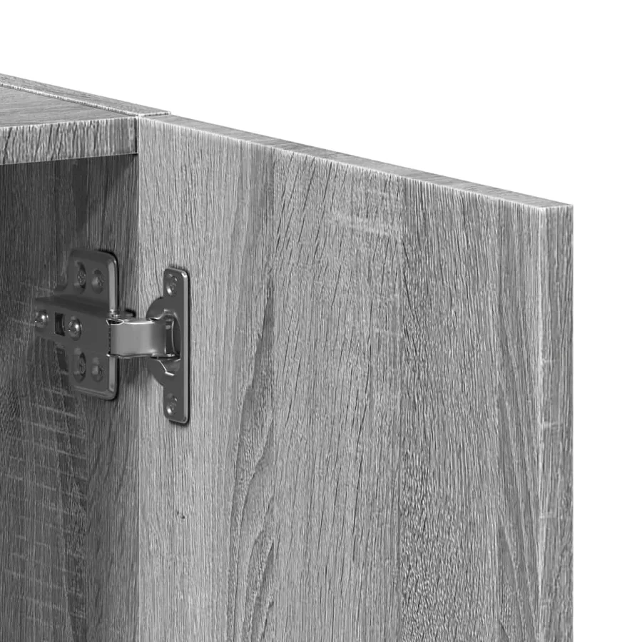 Armoire de classement sonoma gris 60x32x115cm bois d'ingénierie - 8