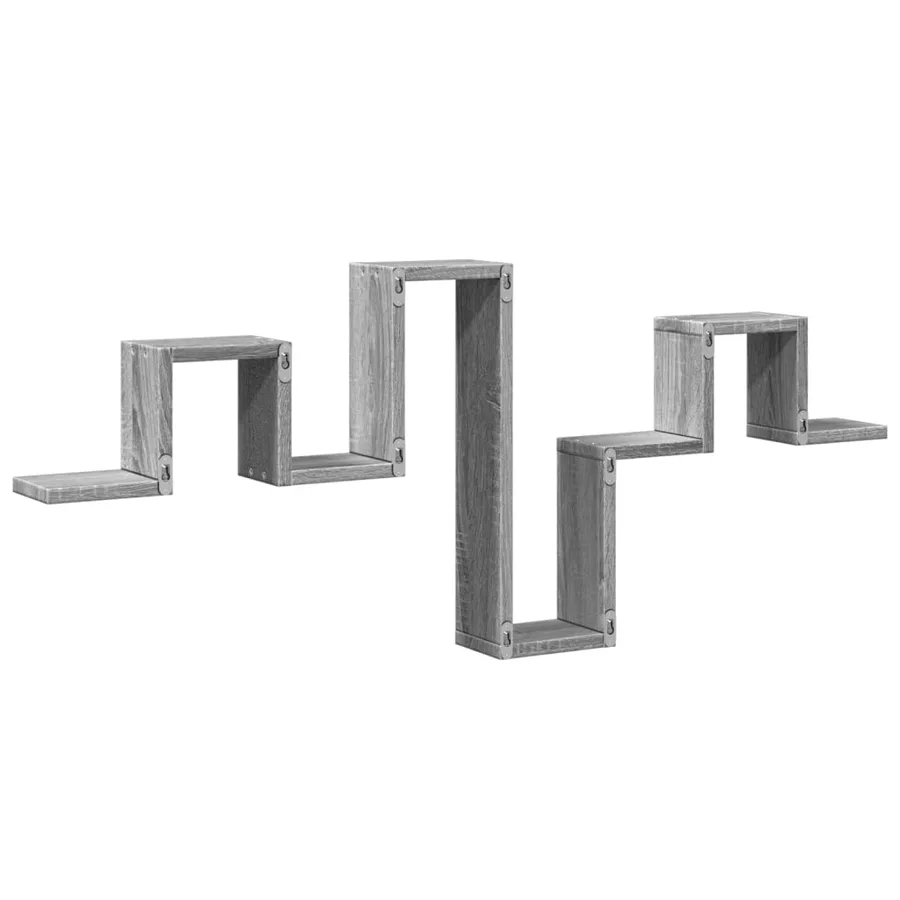 Étagère murale sonoma gris 104,5x10x43 cm bois d'ingénierie - 7