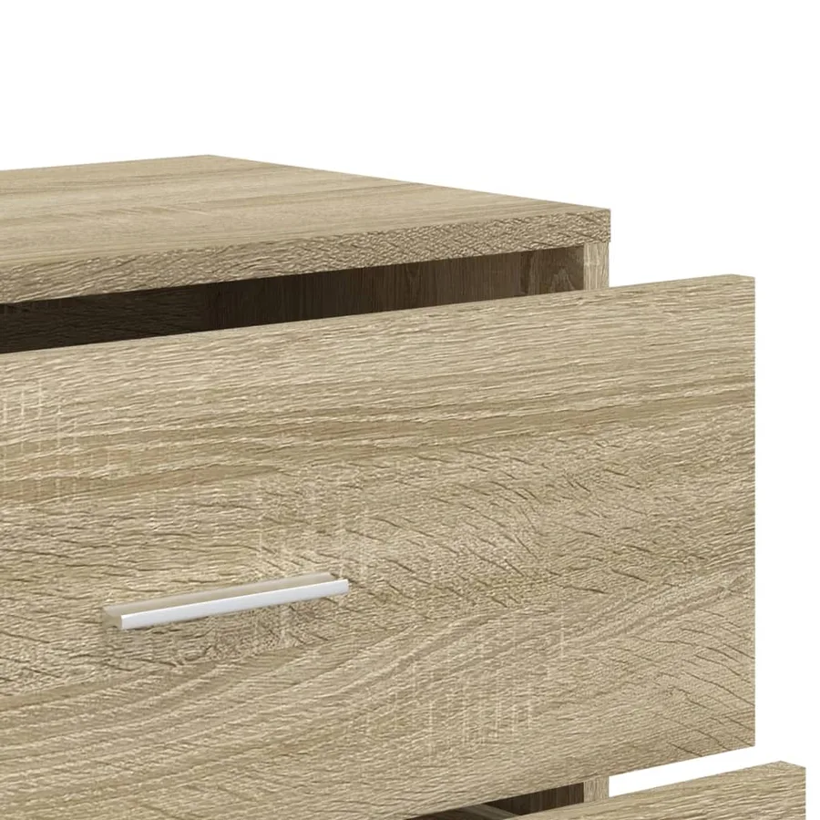 Buffets 3 pcs chêne sonoma 60x31x84 cm bois d'ingénierie - 8