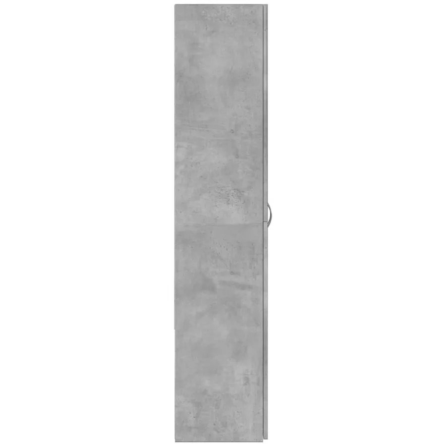 Armoire de classement gris béton 60x32x153 cm bois d'ingénierie - 5