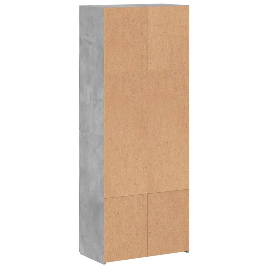 Armoire de classement gris béton 60x32x153 cm bois d'ingénierie - 6