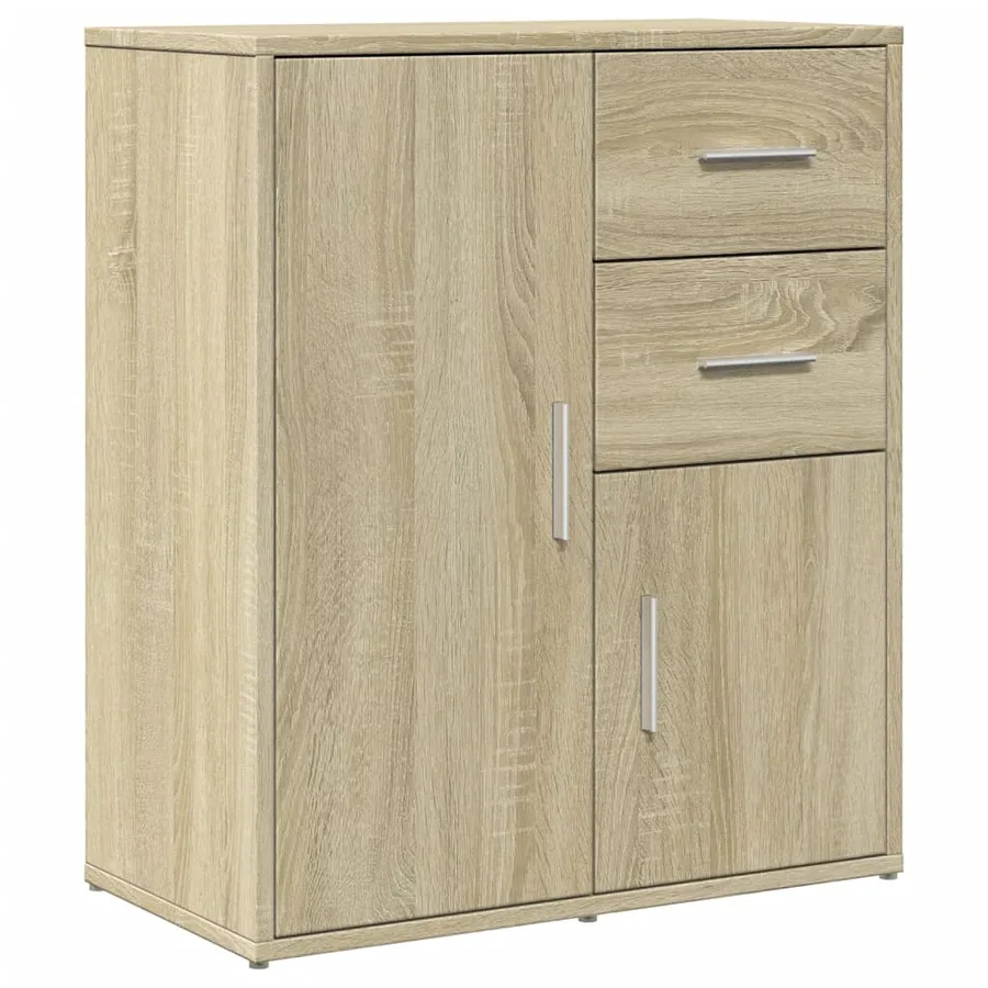 Buffets 2 pcs chêne sonoma 60x31x70 cm bois d'ingénierie - 4