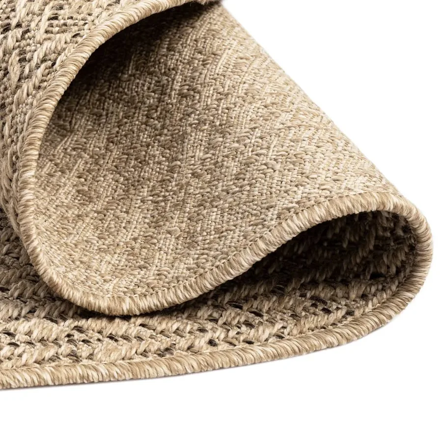 Tapis ZIZUR Ø 200 cm aspect de jute intérieur et extérieur - 4