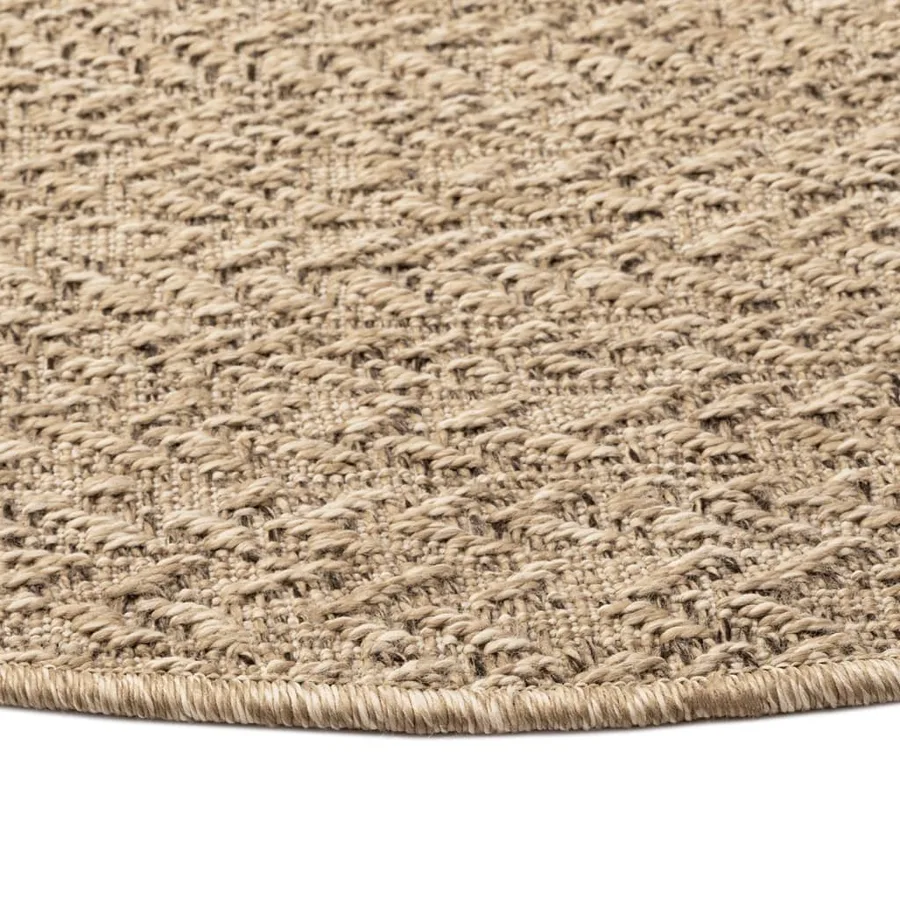Tapis ZIZUR Ø 200 cm aspect de jute intérieur et extérieur - 5