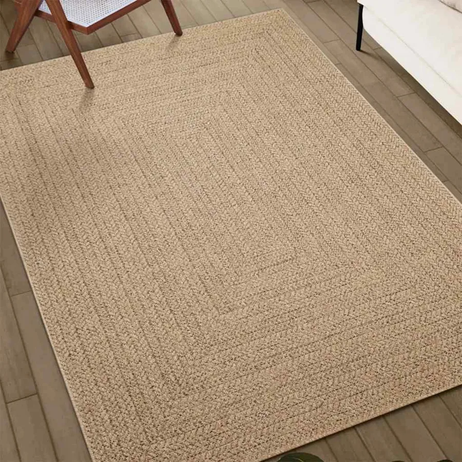 Tapis ZIZUR 100x200 cm aspect de jute intérieur et extérieur - 3