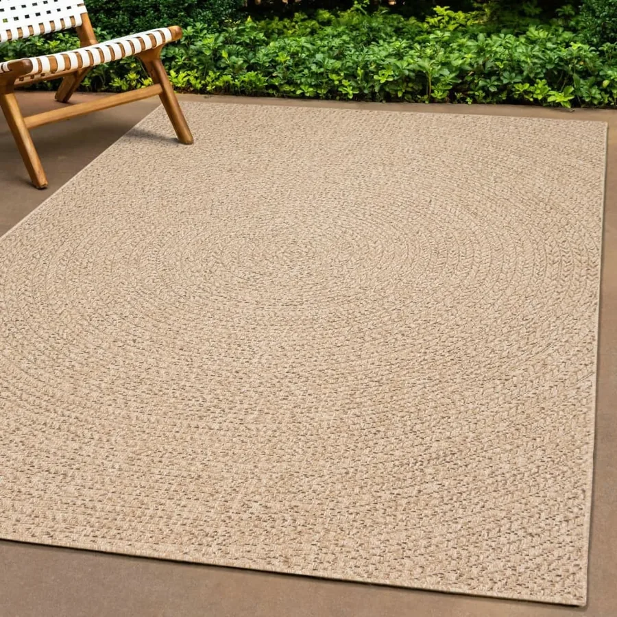 Tapis ZIZUR 60x110 cm aspect de jute intérieur et extérieur