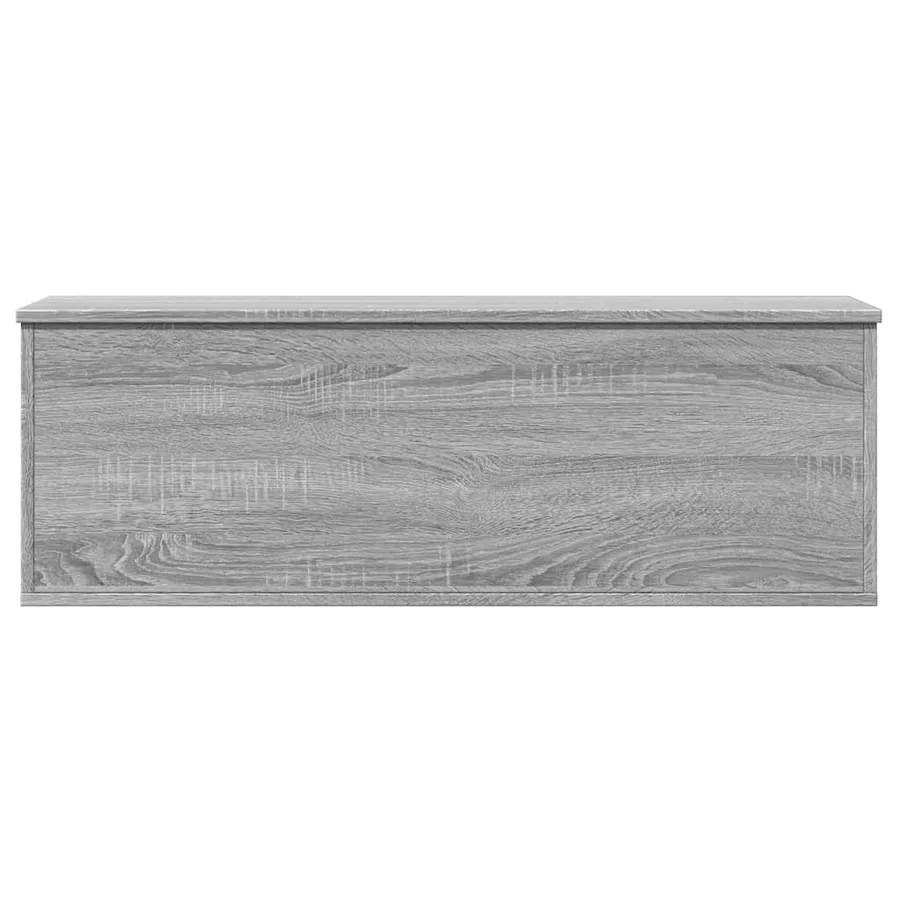 Boîte de rangement sonoma gris 102x35x35 cm bois d'ingénierie - 4