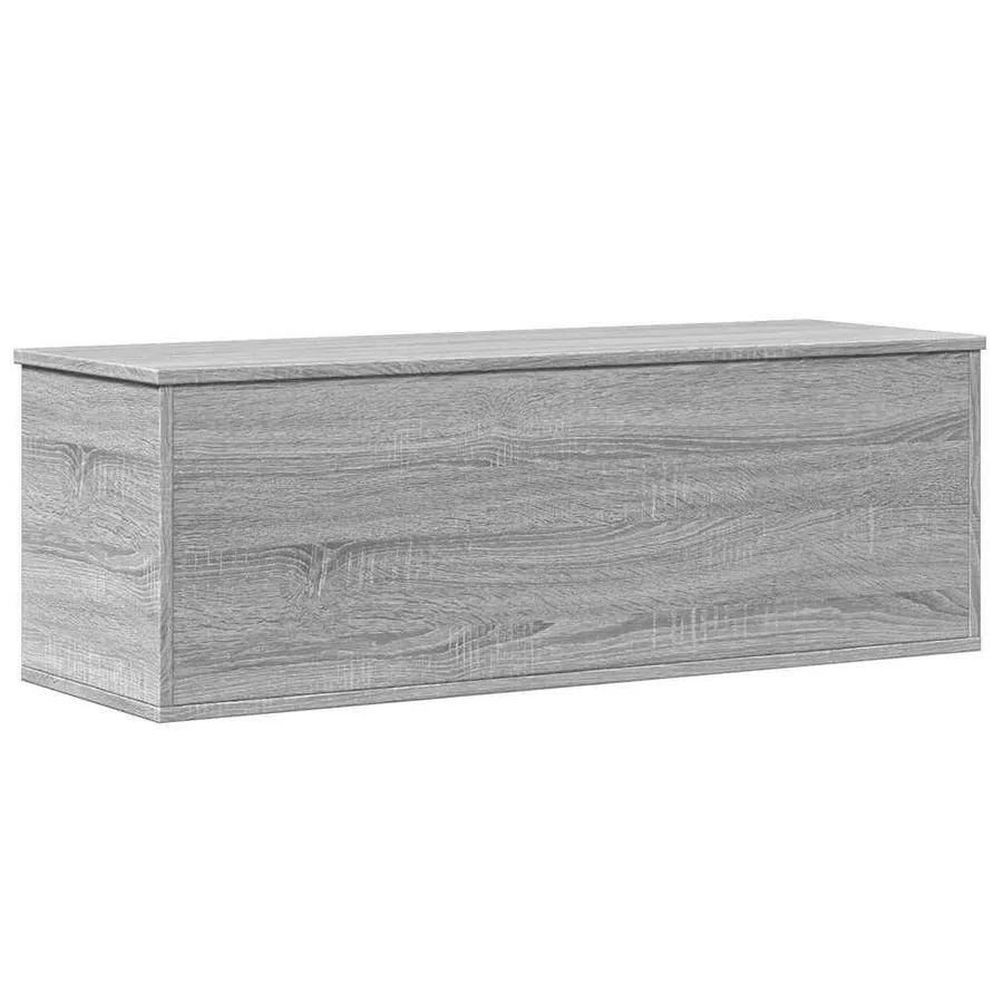 Boîte de rangement sonoma gris 102x35x35 cm bois d'ingénierie - 6