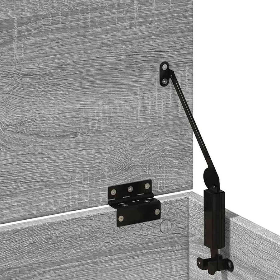 Boîte de rangement sonoma gris 102x35x35 cm bois d'ingénierie - 9