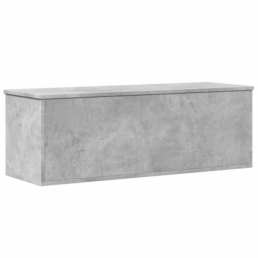 Boîte de rangement gris béton 102x35x35 cm bois d'ingénierie - 6