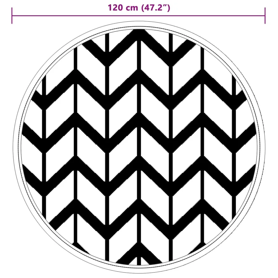 Tapis d'extérieur ARAKIL gris Ø120 cm PP - 6
