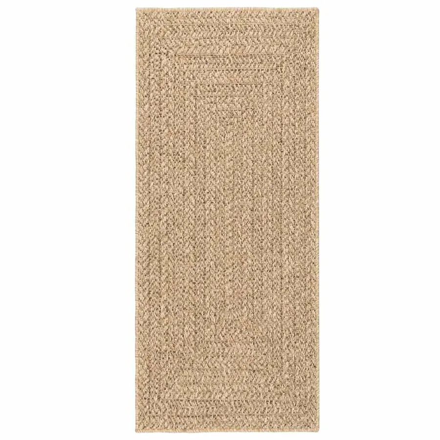Tapis ZIZUR 80x200 cm aspect de jute intérieur et extérieur - 4