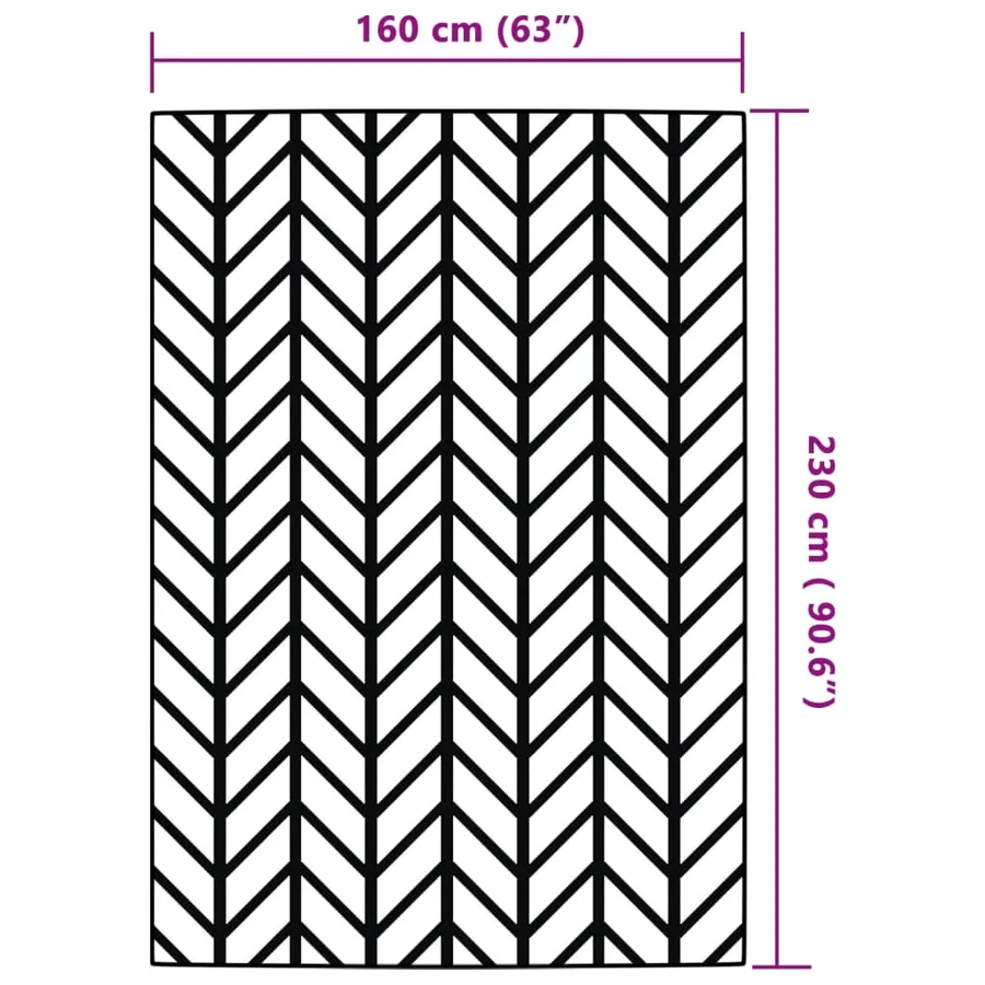 Tapis d'extérieur ARAKIL Gris 160x230 cm PP - 6