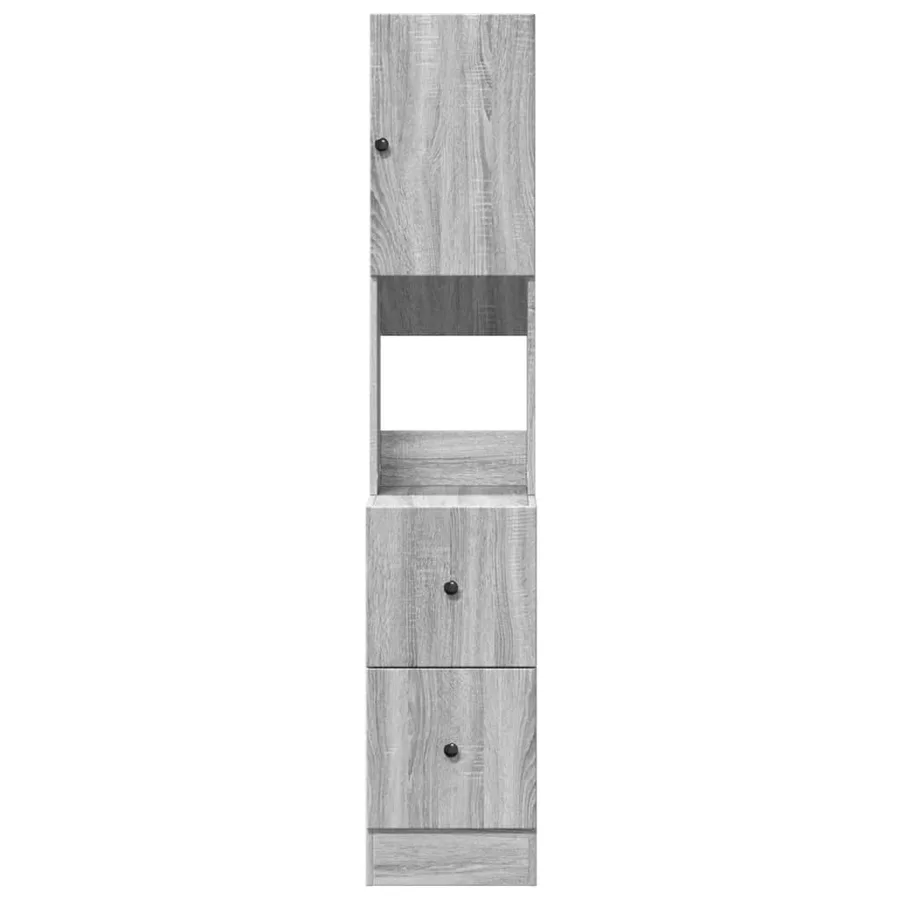 Armoire de cuisine sonoma gris 35x50x180 cm bois d’ingénierie - 4