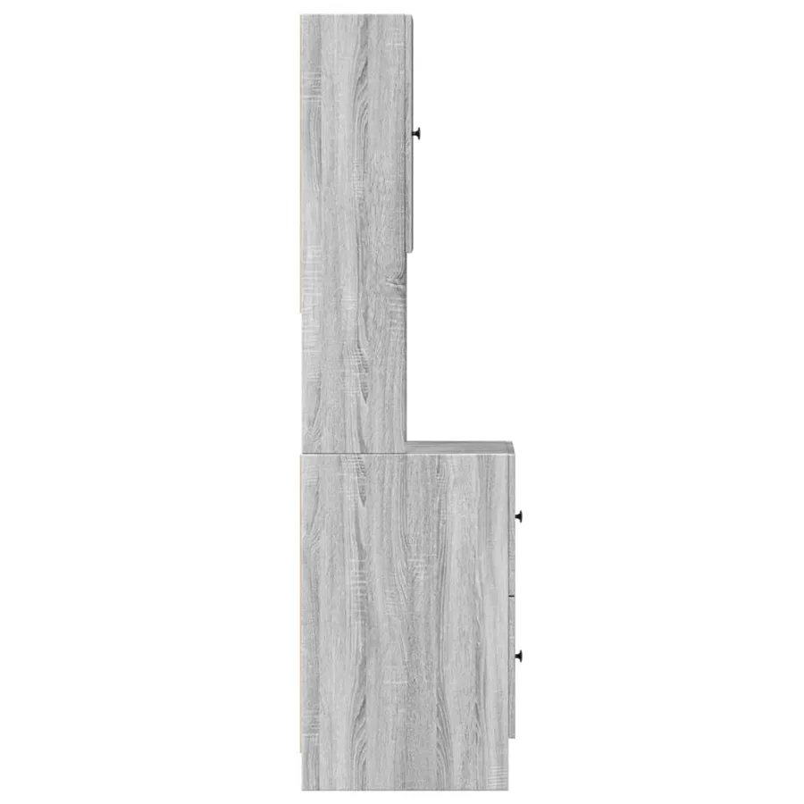 Armoire de cuisine sonoma gris 35x50x180 cm bois d’ingénierie - 5