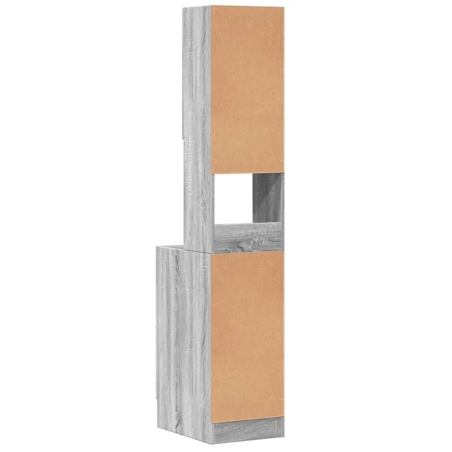 Armoire de cuisine sonoma gris 35x50x180 cm bois d’ingénierie - 6