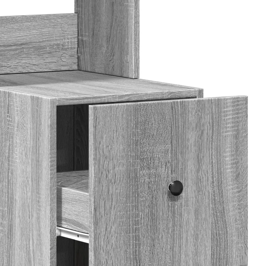 Armoire de cuisine sonoma gris 35x50x180 cm bois d’ingénierie - 9