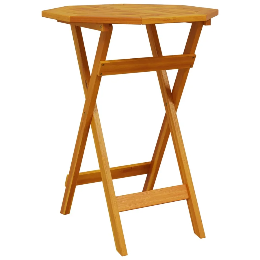 Table pliable de jardin Ø60x75 cm bois d'acacia massif - 2