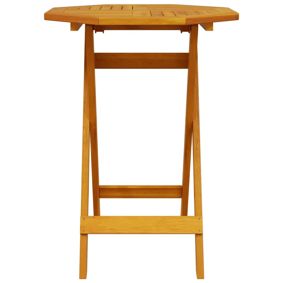 Table pliable de jardin Ø60x75 cm bois d'acacia massif - 4