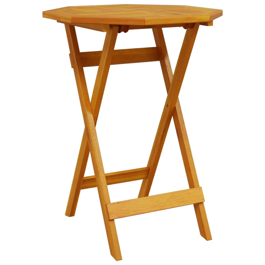 Table pliable de jardin Ø60x75 cm bois d'acacia massif - 6