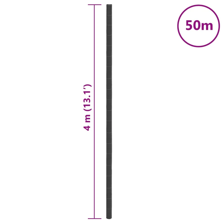 Membrane anti-mauvaises herbes noir 4x50 m PP - 8