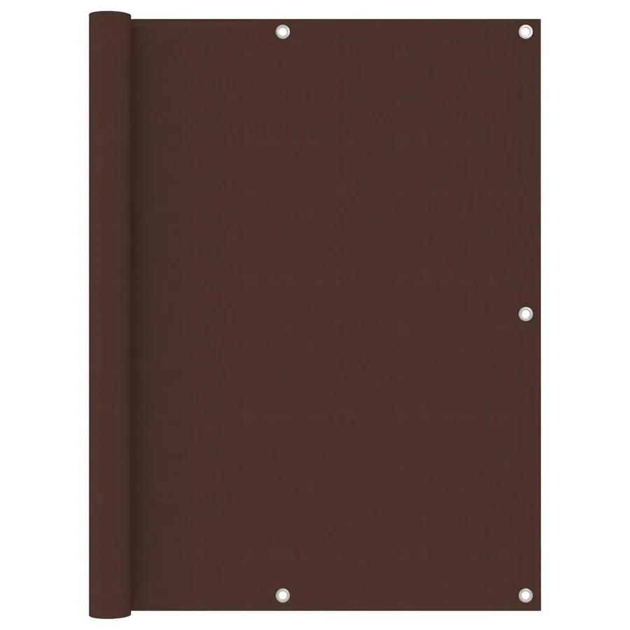 Écran de balcon Marron 120x400 cm Tissu Oxford