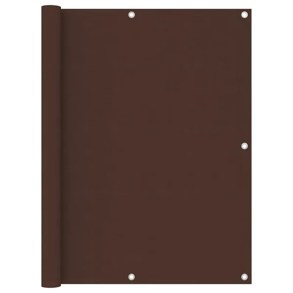 Écran de balcon Marron 120x400 cm Tissu Oxford