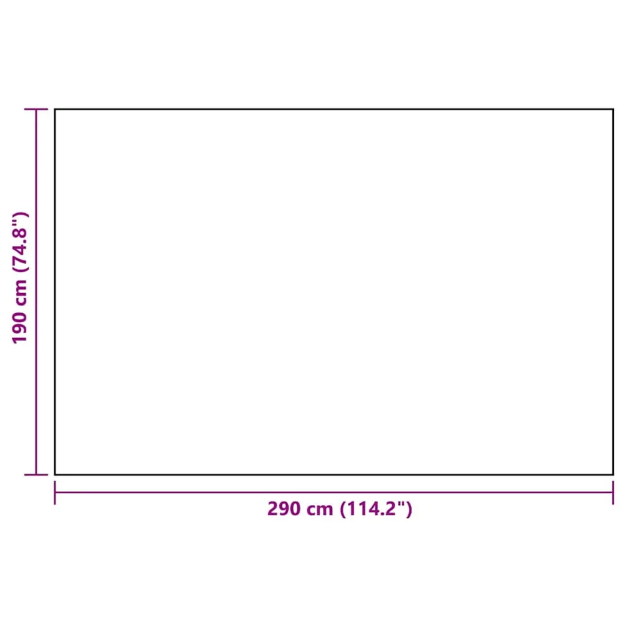 Tapis d'extérieur ARAKIL Blanc et noir 190x290 cm PP - 6