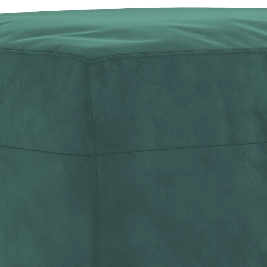 Ensemble de canapés 4 pcs avec coussins vert foncé velours - 7