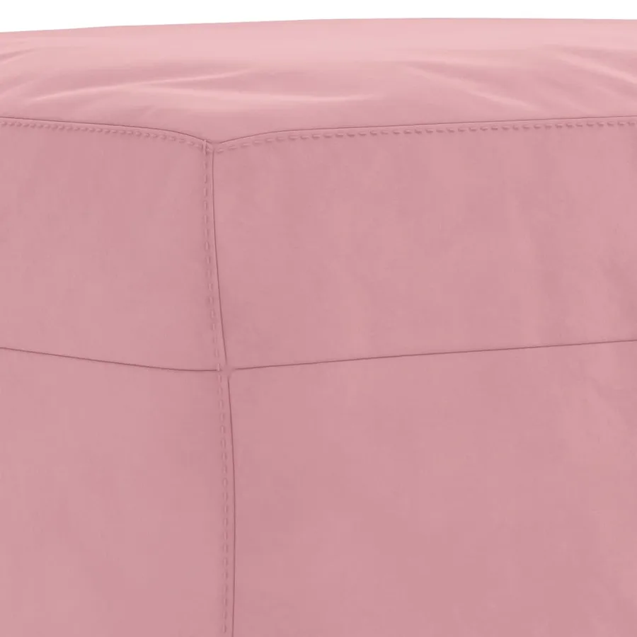 Ensemble de canapés 3 pcs avec coussins Rose Velours - 7