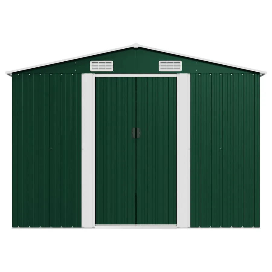 Abri de jardin 257x580x181 cm Métal Vert - 5