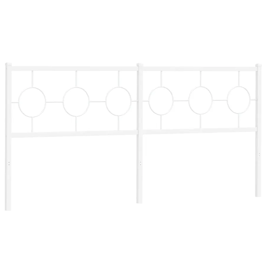 Tête de lit de remplacement métal blanc 180 cm - 4