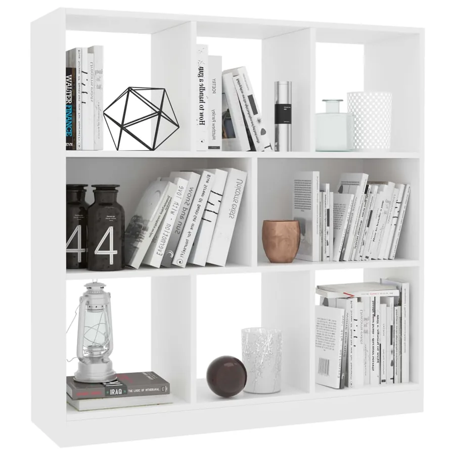 Bibliothèque Blanc 97,5x29,5x100 cm Bois d'ingénierie - 3