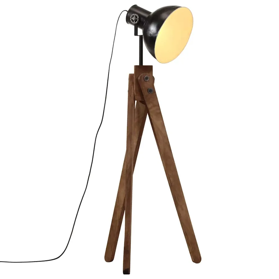 Lampadaire 25 W noir 45x45x120 cm E27