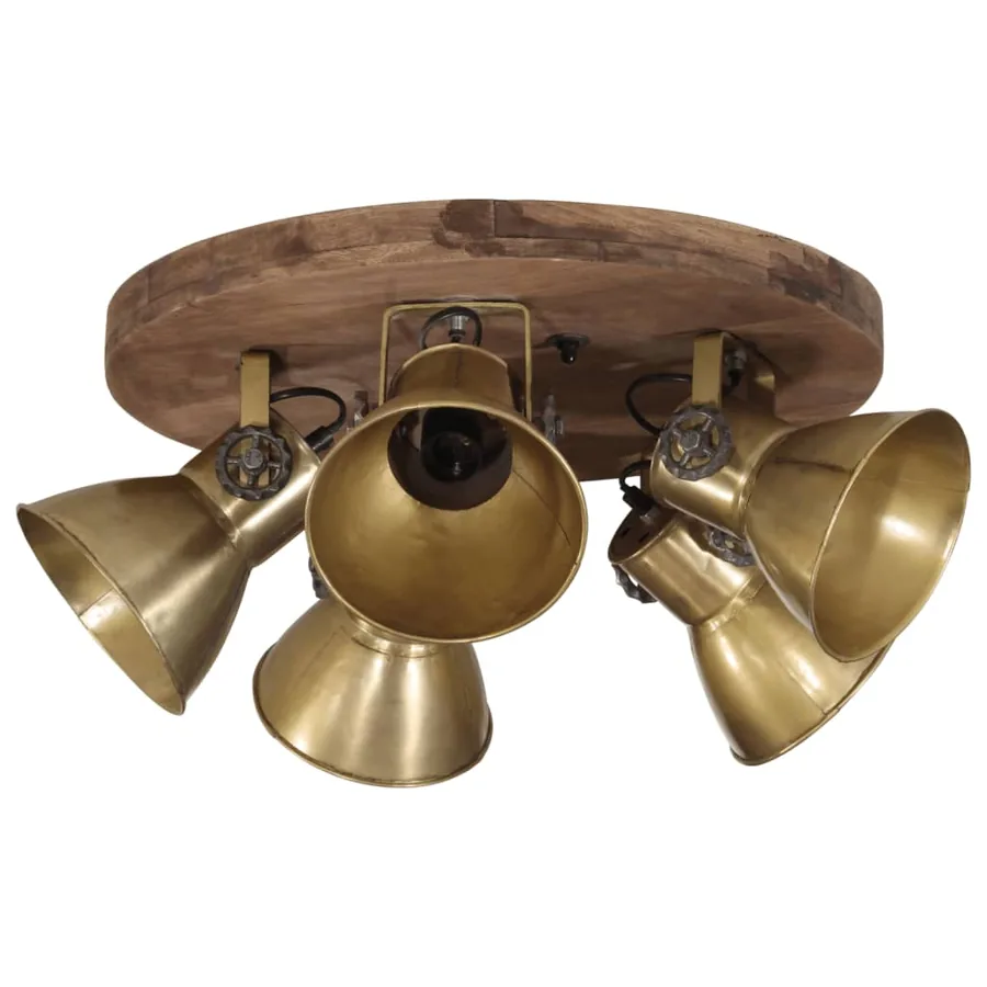 Plafonnier 25 W laiton antique 50x50x25 cm E27 - 2