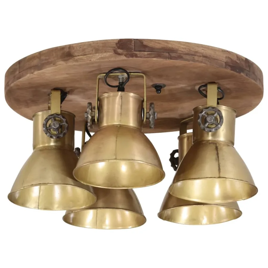 Plafonnier 25 W laiton antique 50x50x25 cm E27 - 3