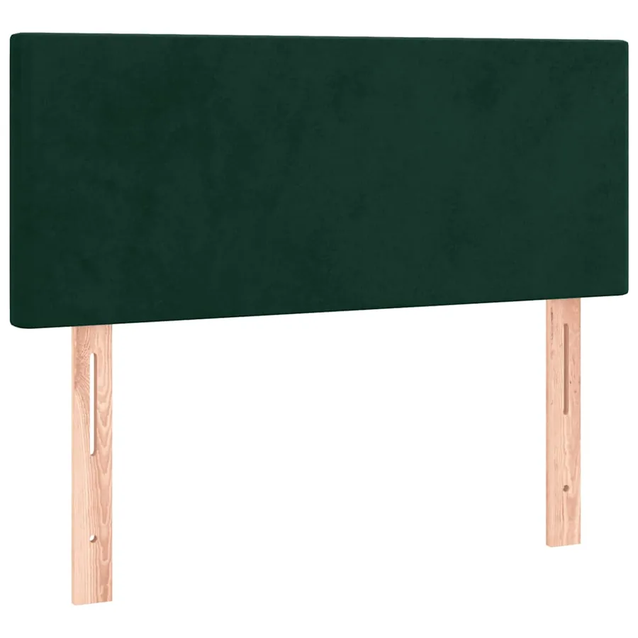 Sommier à lattes de lit avec matelas et LED Vert foncé 80x200cm - 7