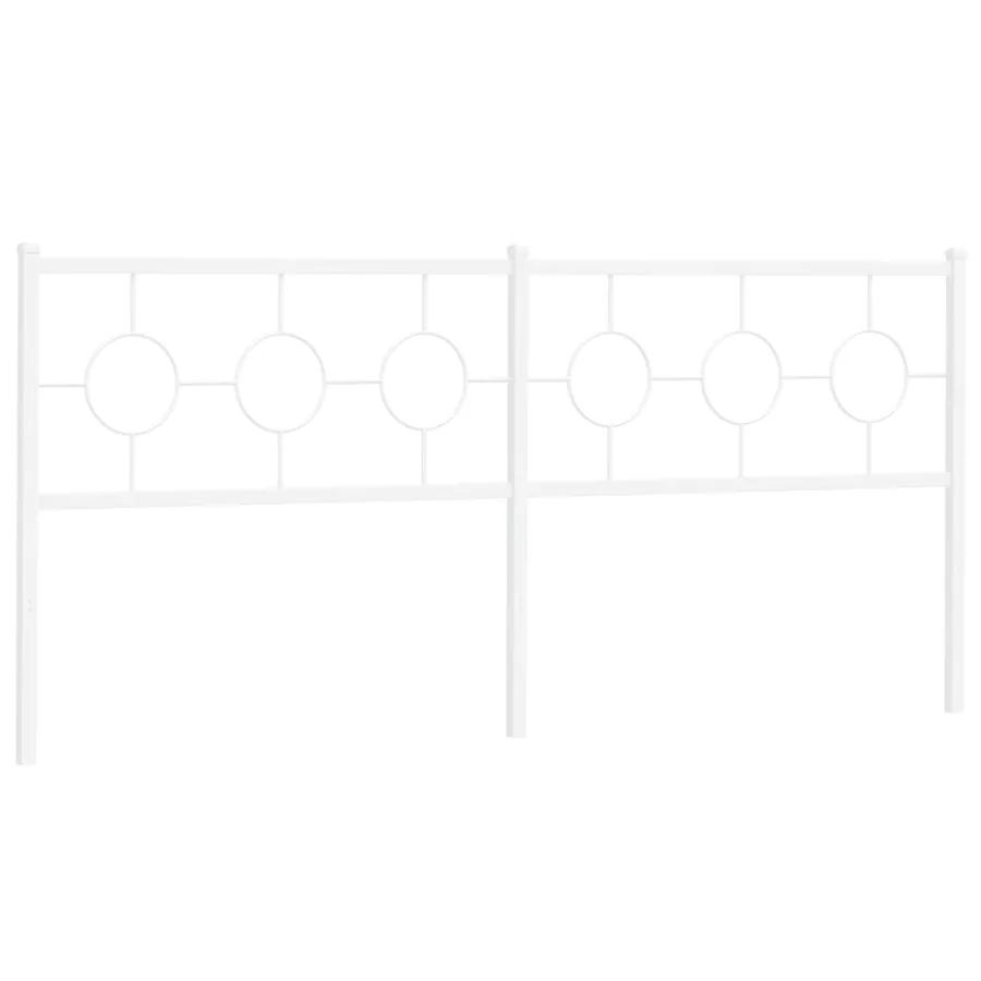 Tête de lit de remplacement métal blanc 200 cm - 2