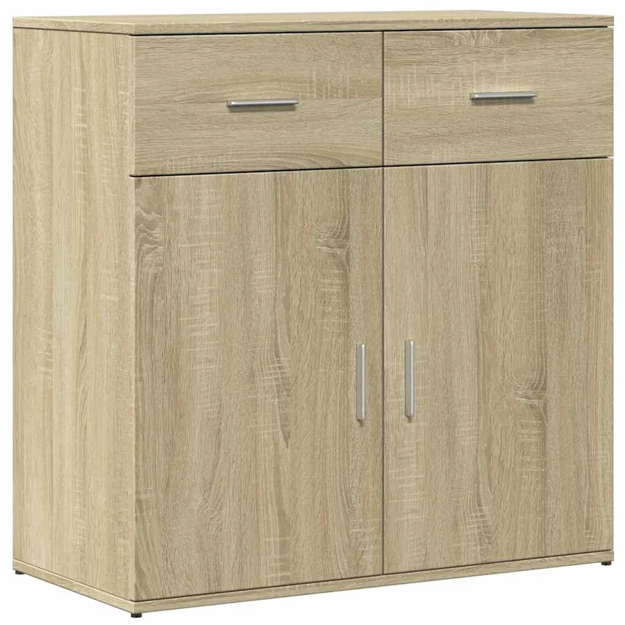 Buffets 2 pcs chêne sonoma 79x38x80 cm bois d'ingénierie - 4