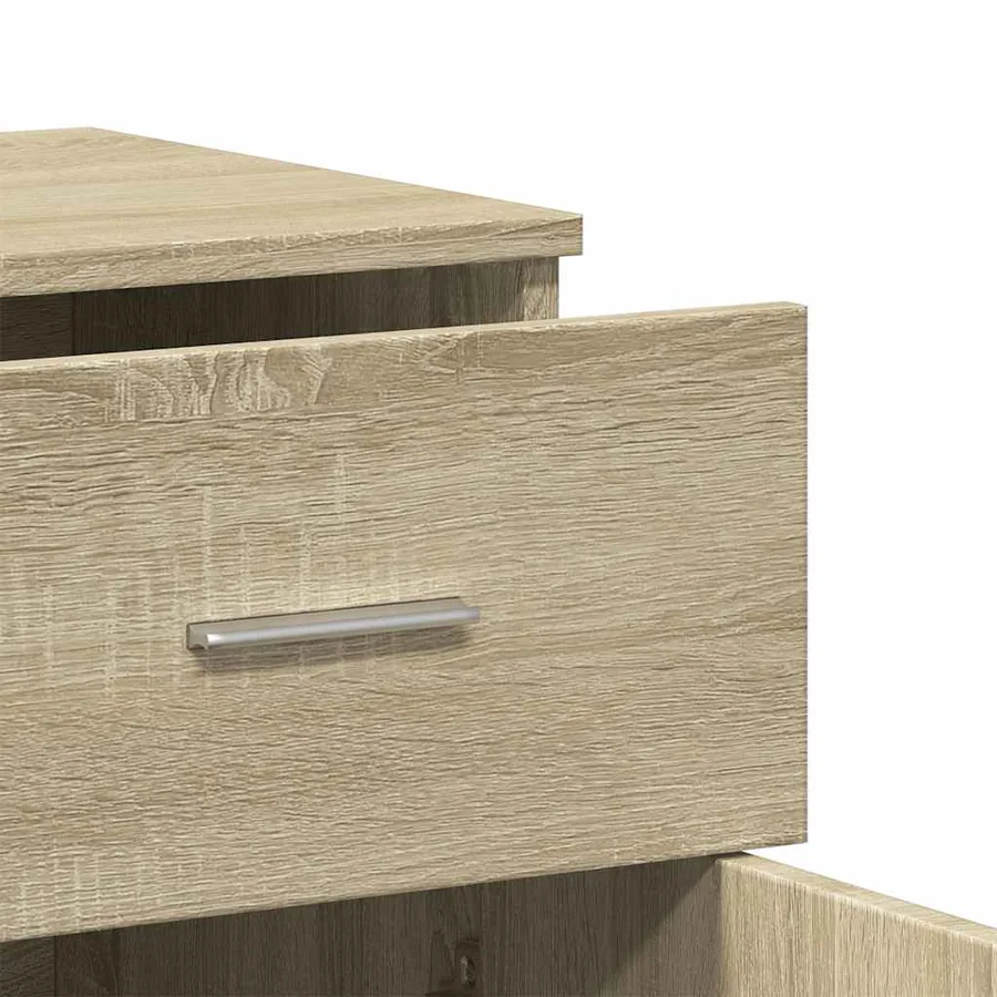 Buffets 2 pcs chêne sonoma 79x38x80 cm bois d'ingénierie - 8