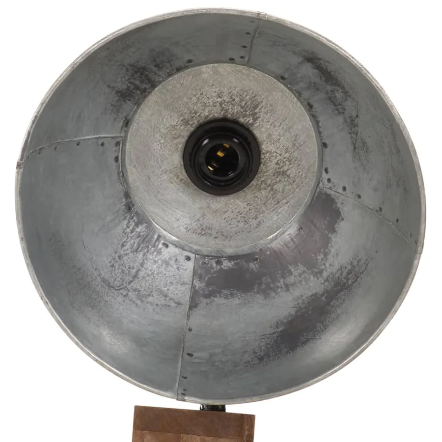 Lampadaire 25 W argent vintage 45x45x120 cm E27 - 6