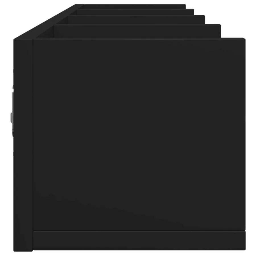 Armoires murales 2 pcs noir 99x18x16,5 cm bois d'ingénierie - 7