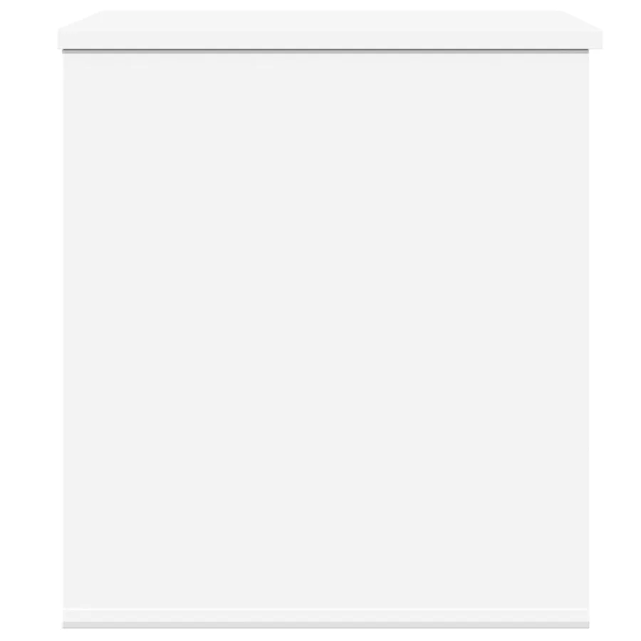 Boîte de rangement blanc 60x42x46 cm bois d'ingénierie - 5