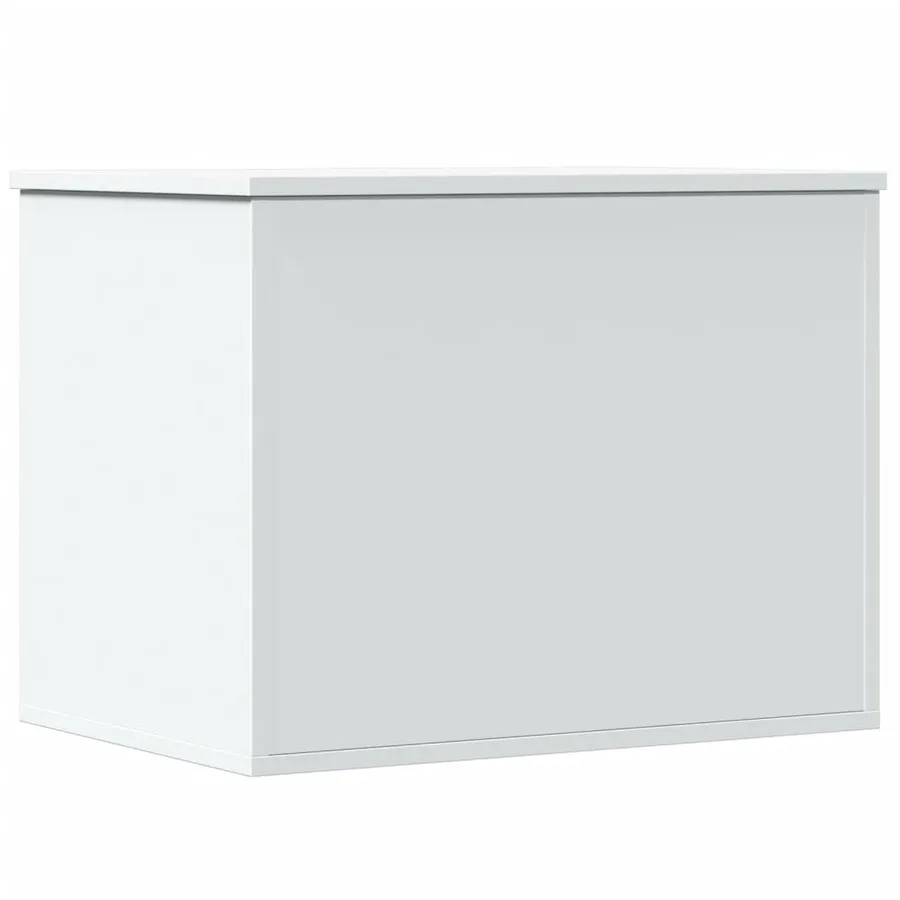 Boîte de rangement blanc 60x42x46 cm bois d'ingénierie - 6