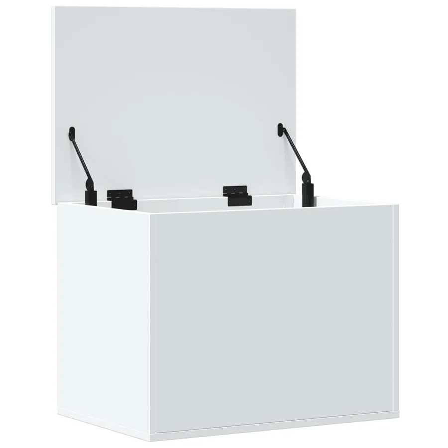 Boîte de rangement blanc 60x42x46 cm bois d'ingénierie - 7