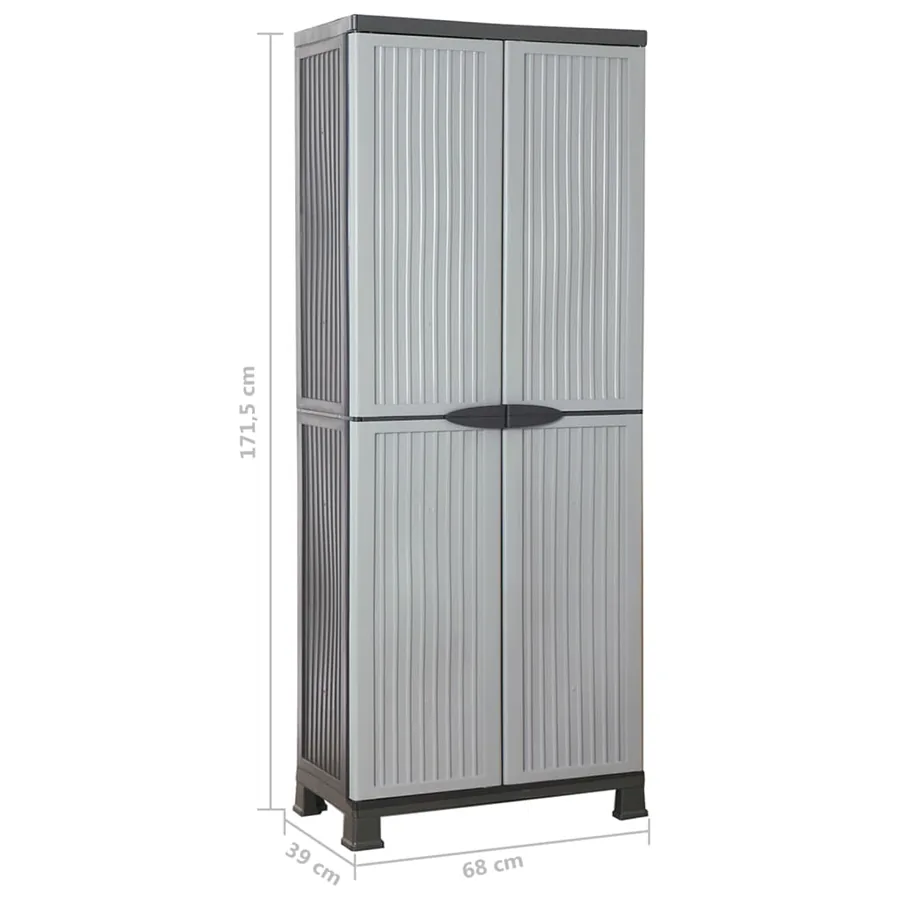 Armoire en plastique 68x39x171,5 cm - 10