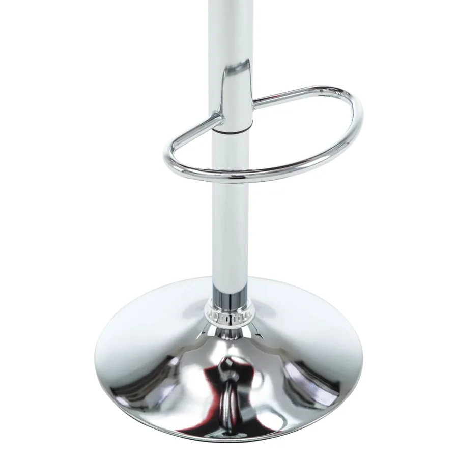 Tabourets de bar lot de 2 gris similicuir - 7