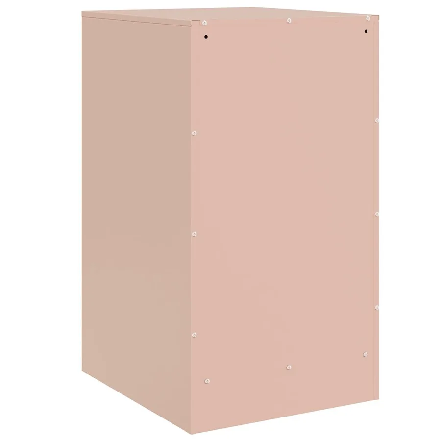 Tables de chevet 2 pcs rose 34,5x39x62 cm acier - 9